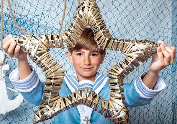 Comunión con atrezzo estrella