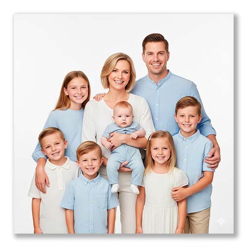 Ejemplo de fotografía de Familia Numerosa